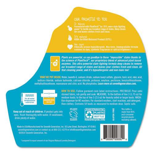 Natural Liquid Laundry Detergent, Ultra Power Plus, Fresh Scent, 54 Loads, 95 Oz Natural Liquid Laundry Detergent, Ultra Power Plus, Fresh Scent, 54 Loads, 95 Oz