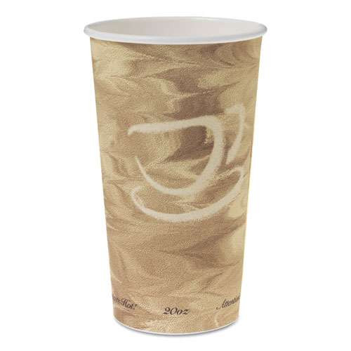 Single Sided Poly Paper Hot Cups, 20 Oz, Mistique Design, 40/bag, 15 Bags/carton Single Sided Poly Paper Hot Cups, 20 Oz, Mistique Design, 40/bag, 15 Bags/carton