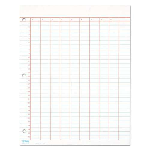 Data Pad With Numbered Column Headings, Data Chart Format, Wide/legal Rule, 10 Columns, 50 White 8.5 X 11 Sheets Data Pad With Numbered Column Headings, Data Chart Format, Wide/legal Rule, 10 Columns, 50 White 8.5 X 11 Sheets