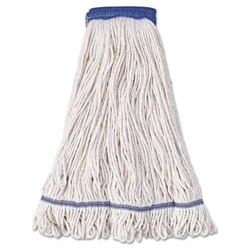 Super Loop Wet Mop Head, Cotton/synthetic Fiber, 5" Headband, X-large Size, White, 12/carton Super Loop Wet Mop Head, Cotton/synthetic Fiber, 5" Headband, X-large Size, White, 12/carton