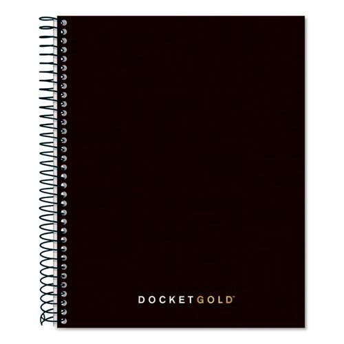 Docket Gold Planner, 1 Subject, Narrow Rule, Black Cover, 8.5 X 6.75, 70 Sheets Docket Gold Planner, 1 Subject, Narrow Rule, Black Cover, 8.5 X 6.75, 70 Sheets