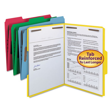 Buy Top Tab Colored Fastener Folders, 2 Fasteners, Letter Size ...