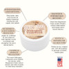 Silk Peptides + Magnesium Moisturizing Body Butter - Deep Hydration Whipped Moisturizer with Shea Butter and Coconut Oil -  Mahogany Teakwood Skin Silk- 4 oz