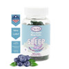 Sleep Gummies with Melatonin, L-Theanine, Magnesium Citrate, Passionflower, Chamomile and Lemon Balm 30pcs-Blueberry Flavor