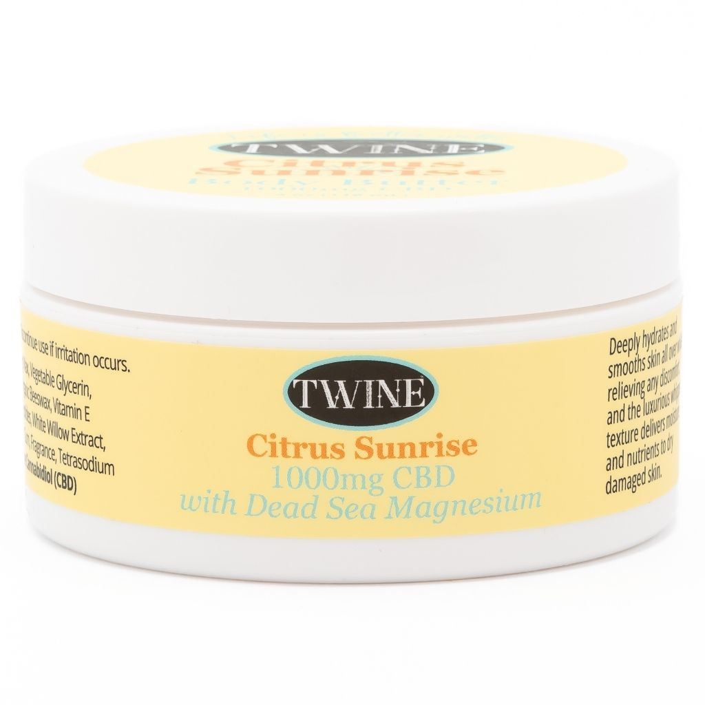 1000mg CBD Topical CITRUS SUNRISE Body Butter with 99% Pure