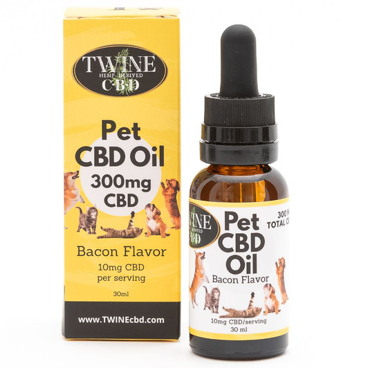 300mg Pet CBD Oil for Dogs or Cats 99% Pure Organic CBD Isolate THC Free 30ml Bottle Bacon