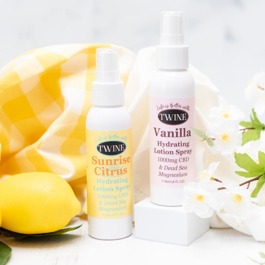 1000mg CBD Topical Body Spray with Magnesium 99% Pure Organic CBD Isolate THC Free 120ml Vanilla