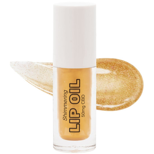 50mg CBD Lip Oil with Vitamin E 99% Pure Organic Isolate THC Free 6ml-Gold
