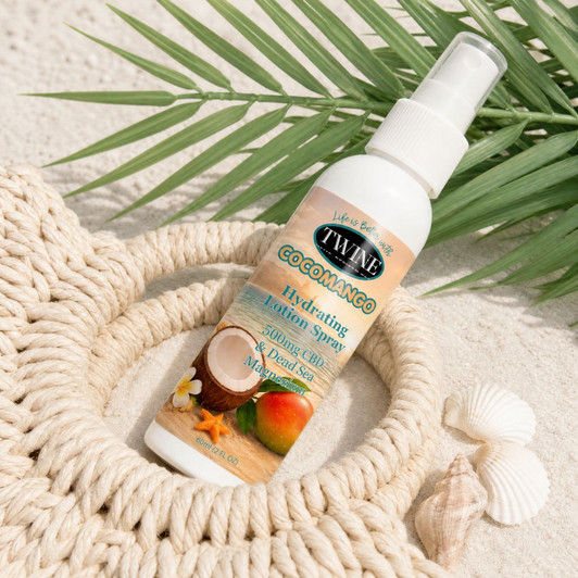 1000mg CBD Topical Hydrating Lotion Spray with Magnesium 99% Pure Organic CBD Isolate THC Free 120ml-CocoMango