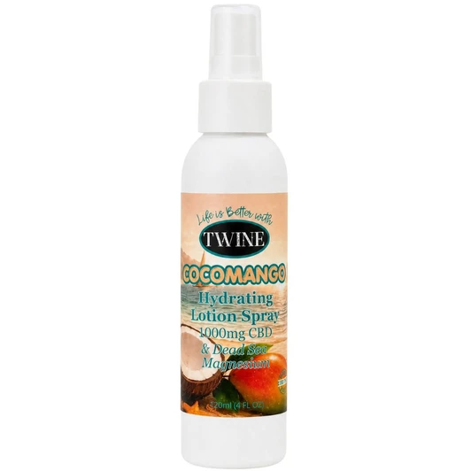 1000mg CBD Topical Hydrating Lotion Spray with Magnesium 99% Pure Organic CBD Isolate THC Free 120ml-CocoMango