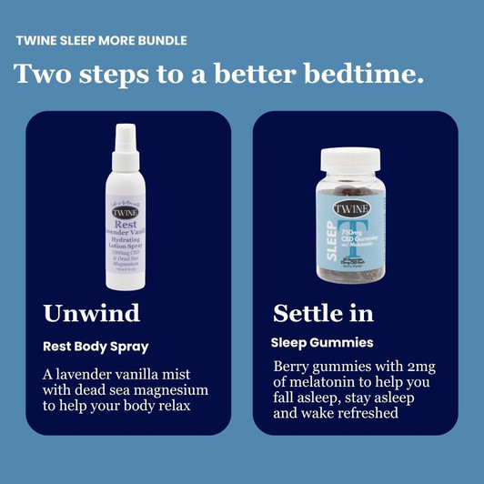 Sleep More Bundle - Sleep Gummies and Lavender Rest Hydrating Lotion Spray