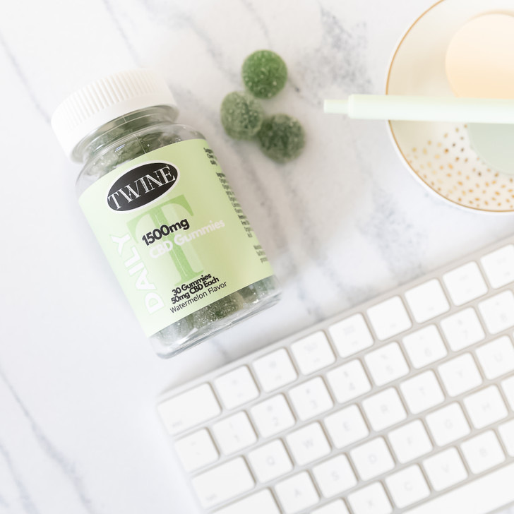 1500mg CBD Gummies 99% Pure Organic CBD Isolate THC Free 30pcs-Watermelon Flavor