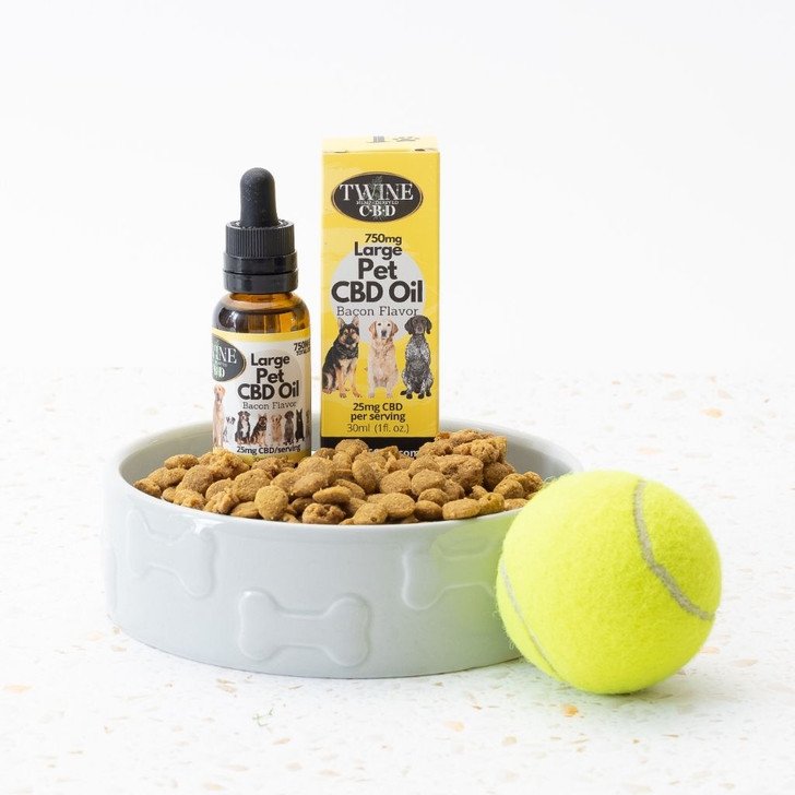 750mg Pet CBD Oil for Dogs or Cats 99% Pure Organic CBD Isolate THC Free 30ml Bottle Bacon