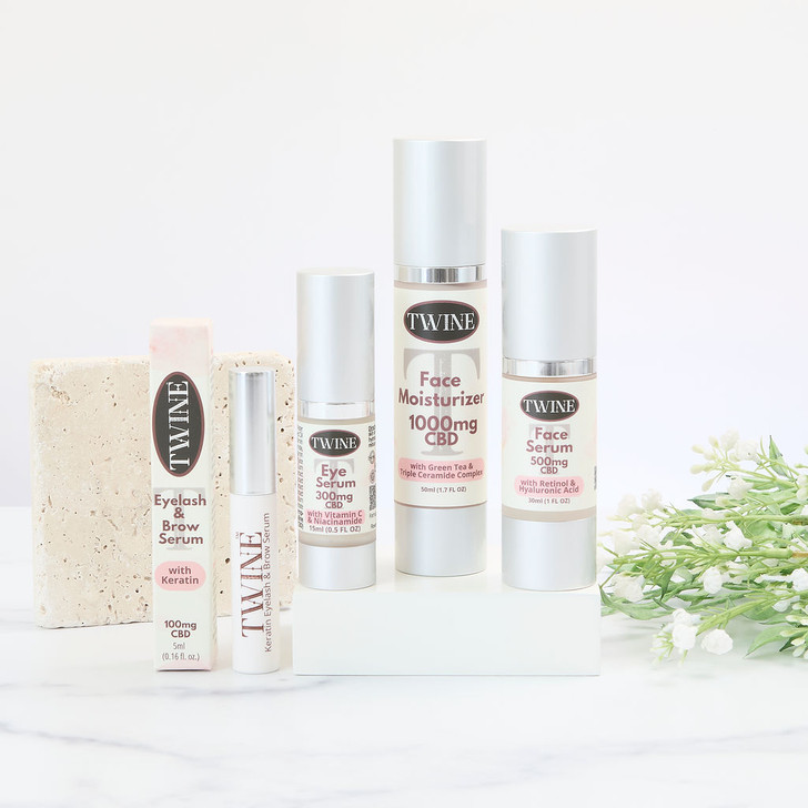 100mg Eyelash & Brow Serum 99% Pure Organic CBD Isolate with Keratin THC Free 5ml