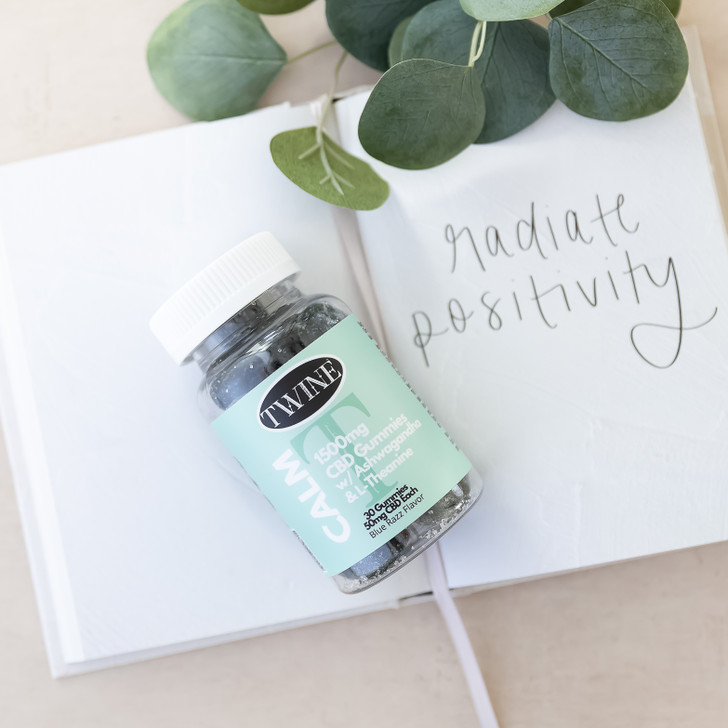 1500mg CBD Calm Gummies w/ Ashwagandha, L-Theanine, and THC Free 30pcs-Blue Razz Flavor