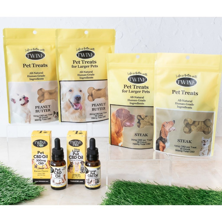 300mg Pet CBD Treats Steak Flavor for Dogs or Cats 99% Pure Organic CBD Isolate THC Free 30 Count