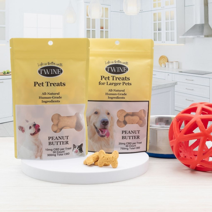 750mg Pet CBD Treats Peanut Butter Flavor for Dogs or Cats 99% Pure Organic CBD Isolate THC Free 30 Count