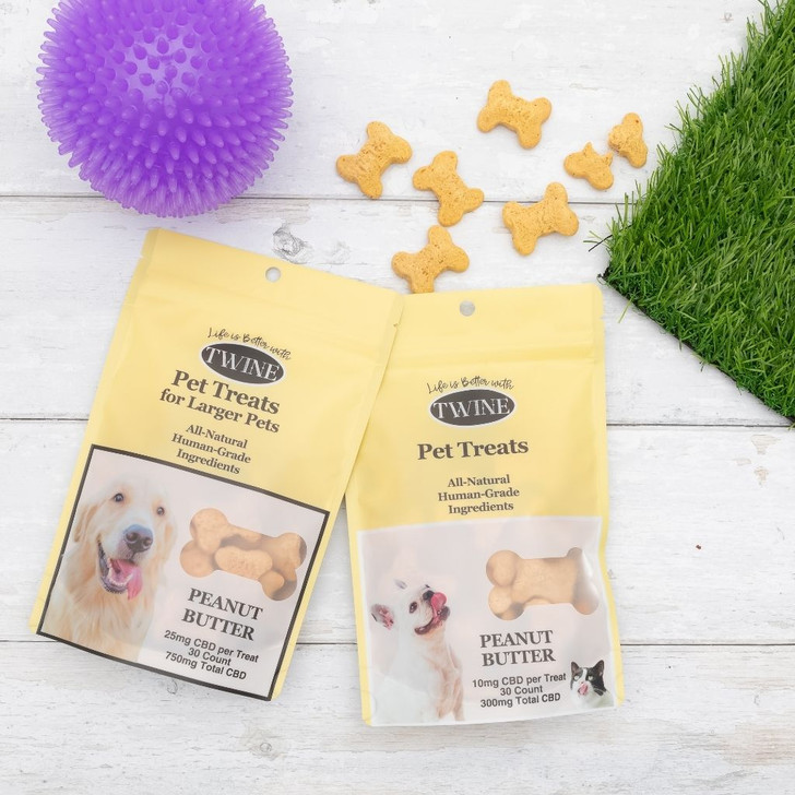 750mg Pet CBD Treats Peanut Butter Flavor for Dogs or Cats 99% Pure Organic CBD Isolate THC Free 30 Count