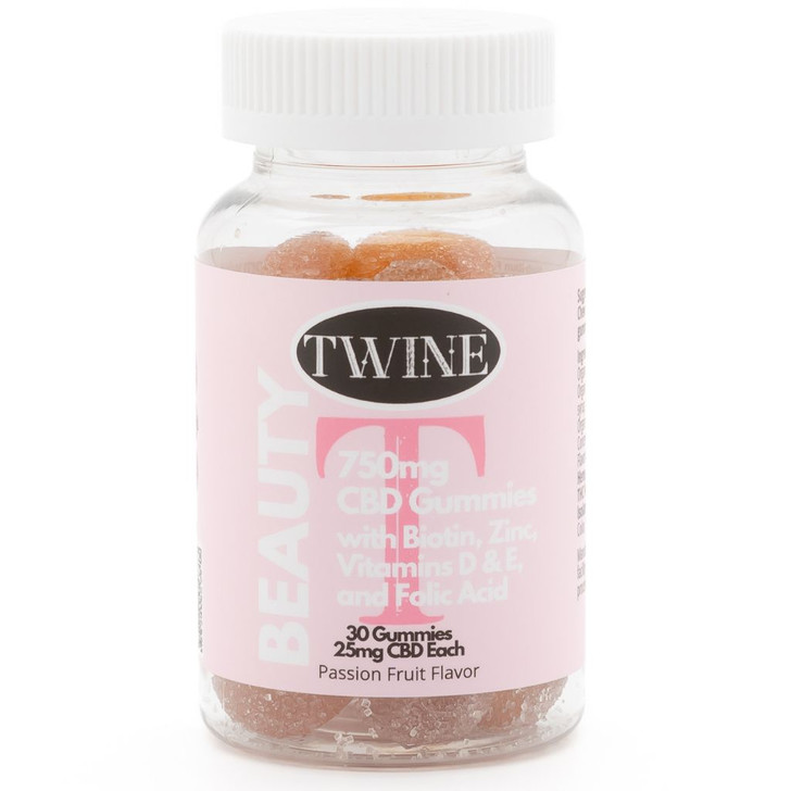 750mg CBD Beauty Gummies w/ Biotin, Zinc, Vitamins D & E, Folic