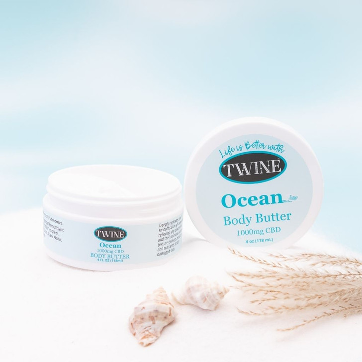 1000mg CBD Topical OCEAN Body Butter with 99% Pure Organic CBD Isolate THC Free and Dead Sea Magnesium 150ml