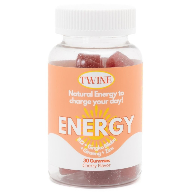 Energy Gummies with Vitamin B12, Ginseng & Ginkgo Biloba – Includes Biotin, Niacin, Taurine, Zinc, Pantothenic Acid, Vitamin C, D & B6 – 30 Count