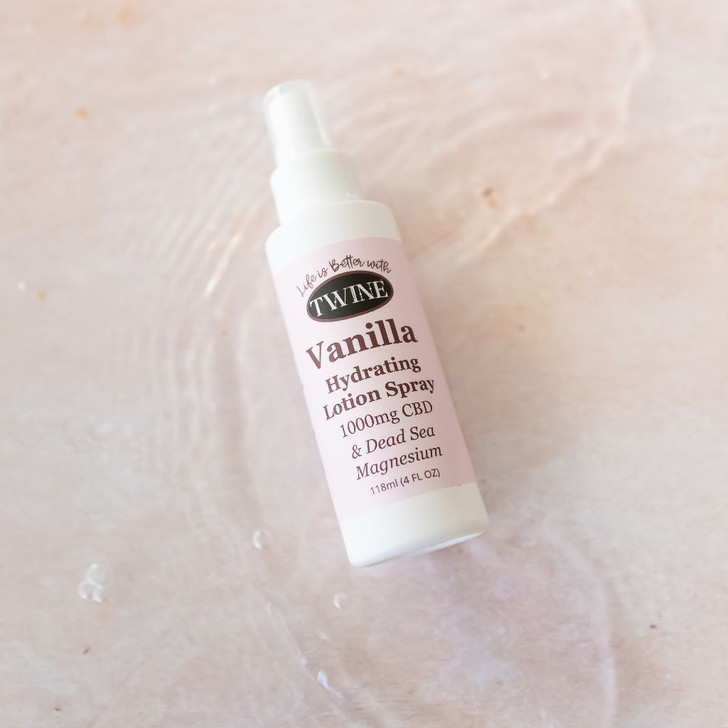 1000mg CBD Topical Body Spray with Magnesium 99% Pure Organic CBD Isolate THC Free 120ml Vanilla