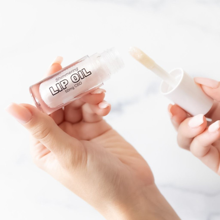 50mg CBD Lip Oil with Vitamin E 99% Pure Organic Isolate THC Free 6ml-Pearl