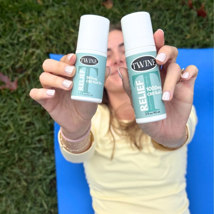 500mg CBD Travel Mini Relief Roller 99% Pure Organic CBD Isolate THC Free 50ml