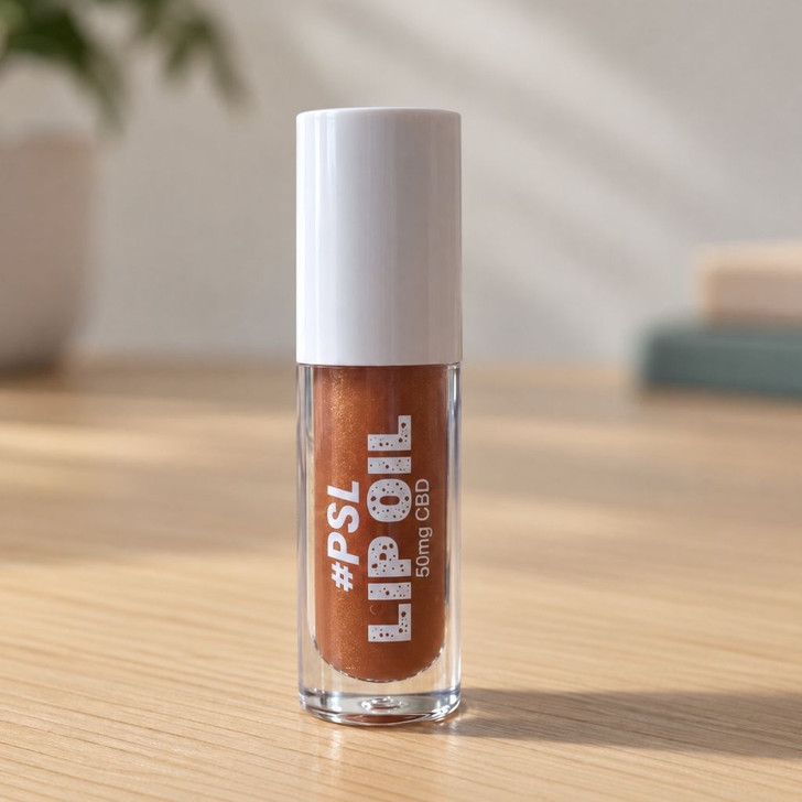 50mg CBD Lip Oil with Vitamin E 99% Pure Organic Isolate THC Free 6ml-Pumpkin Spice Latte