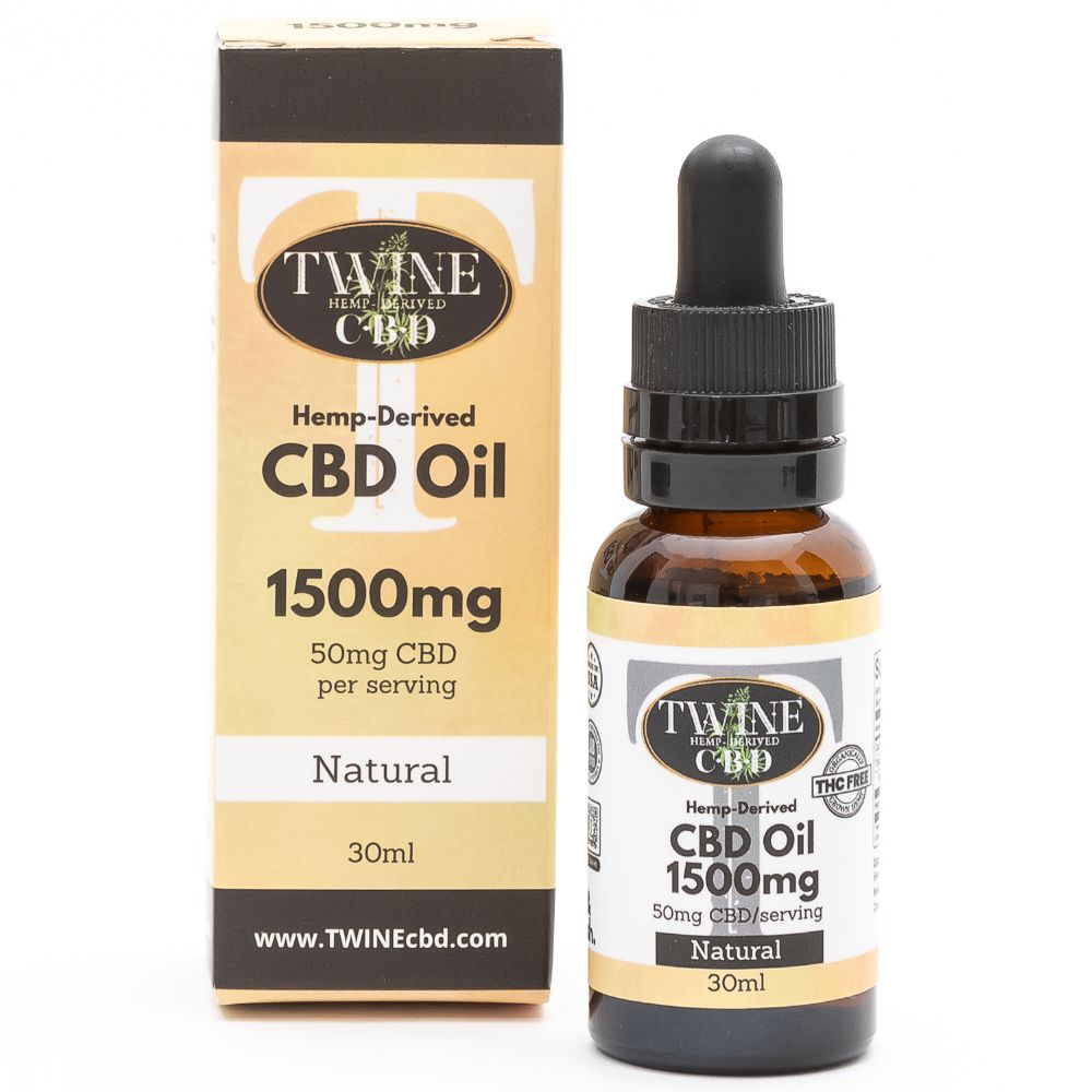 1500mg CBD Oil 99% Pure Organic CBD Isolate THC Free 30ml-Natural