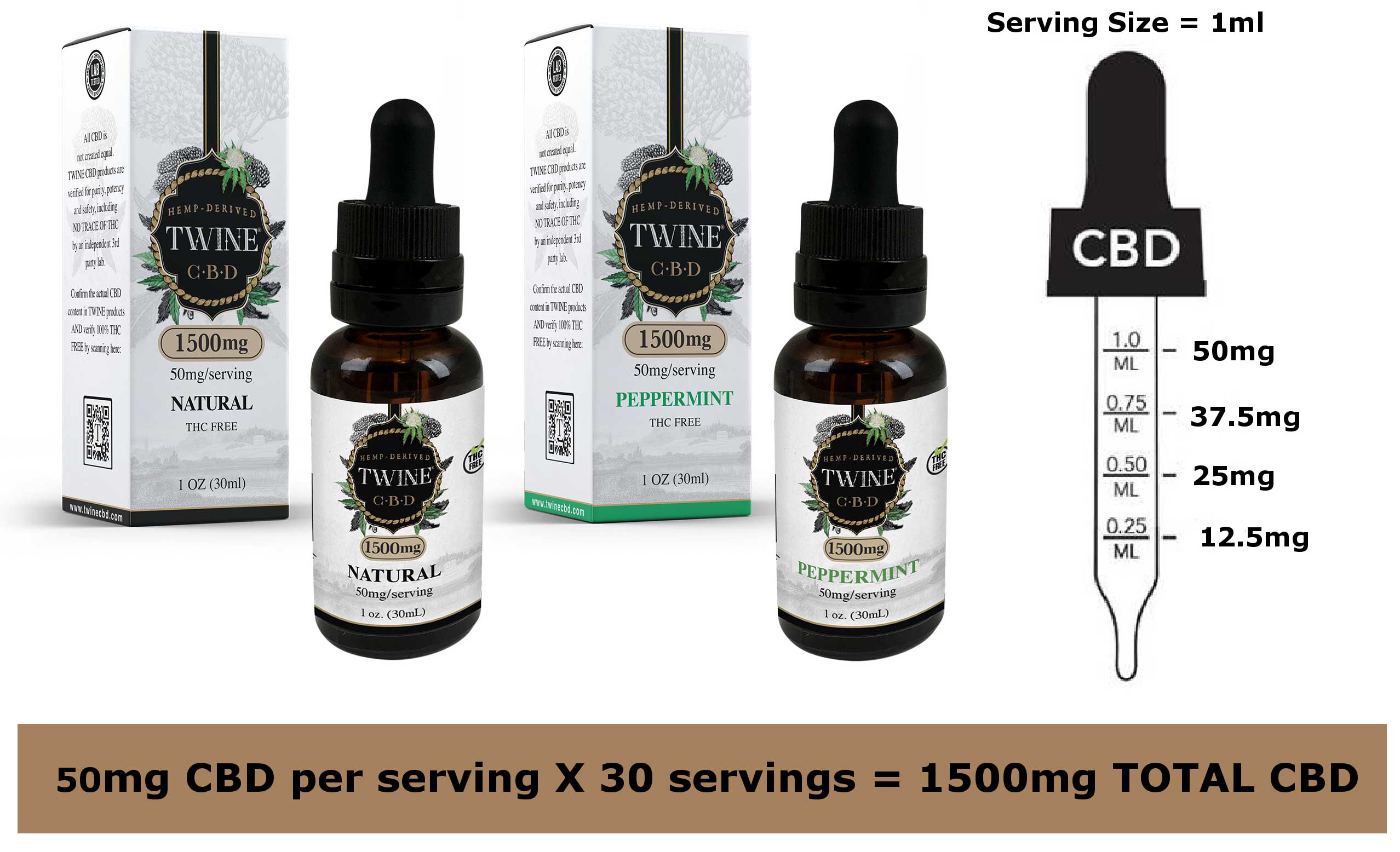 1500mg CBD Oil 99% Pure Organic CBD Isolate THC Free 30ml-Natural