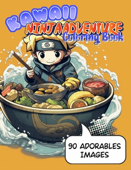 Kawaii Ninja Adventures Coloring Book (Paperback)