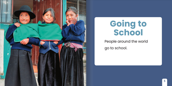 Around the World: School Around the World (Hardcover)