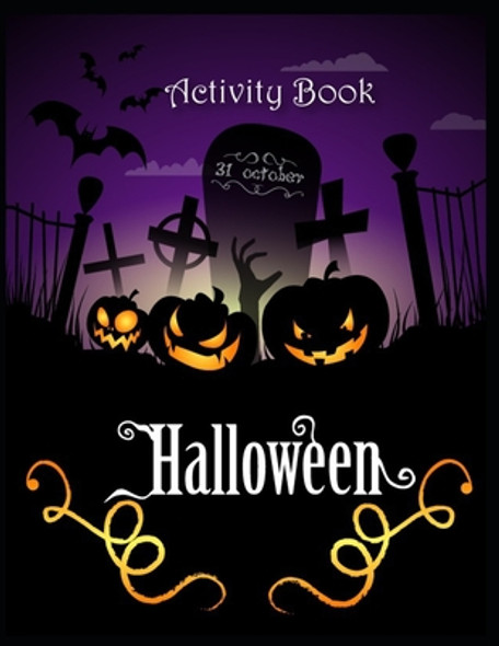 Activity Book Halloween: Words search, Coloring, Sudoku, Mazes, Puzzles and More (Paperback)