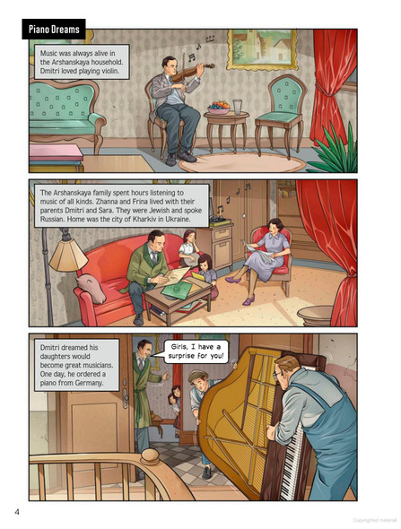 Hiding from the Nazis in Plain Sight: A Graphic Novel Biography of Zhanna and Frina Arshanskaya (Hardcover)