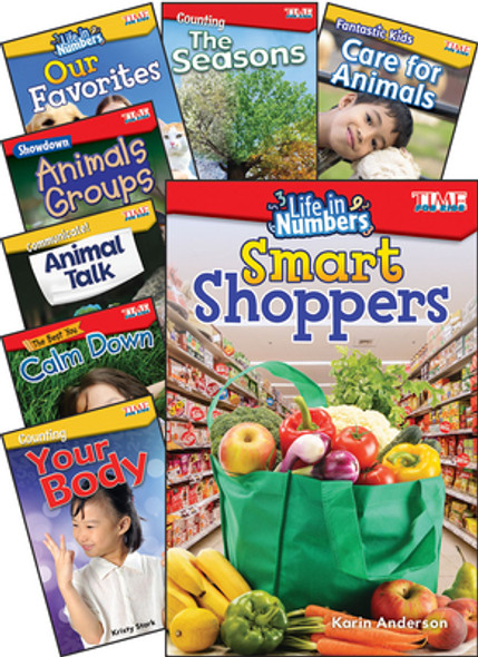Time for Kids Math/Science Grades K-1, 8-Book Set (Hardcover)