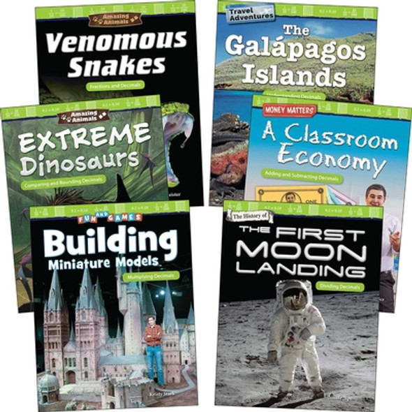 Fractions & Decimals: Grades 4-5 (6-Book Set) (Paperback)