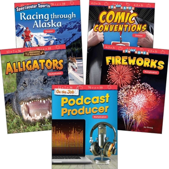 Multiplication & Division: Grades 4-5 (5-Book Set) (Paperback)
