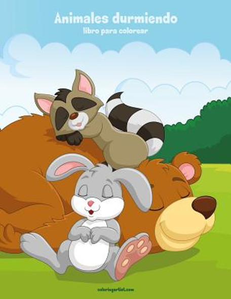 Animales durmiendo libro para colorear 1 (Paperback)