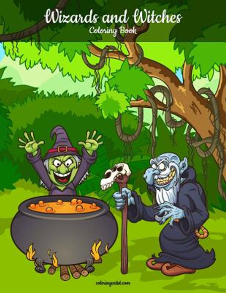 Wizards and Witches Coloring Book 1 (Paperback)