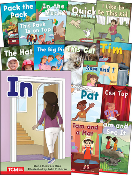 Decodable Books Grade Pk-K Set 1: 15-Book Set (Paperback)