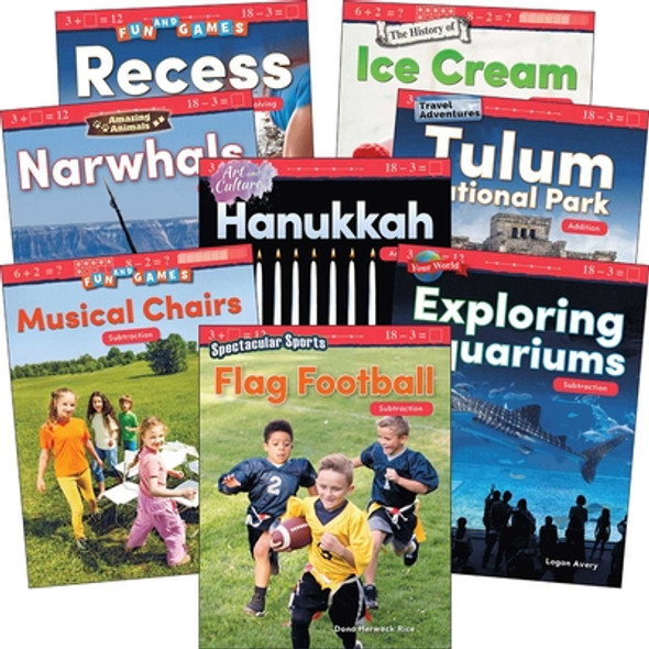 Addition & Subtraction: Grades K-1 (8-Book Set) (Paperback)