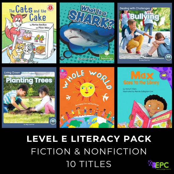 Level E Literacy Fiction/Nonfiction Pack (10 Titles)