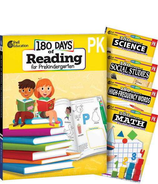 180 Days: Reading, Math, High-Frequency Words Social Studies, and Science for Pre K 5- Book Set, Practice, Assess, Diagnose (Paperback)