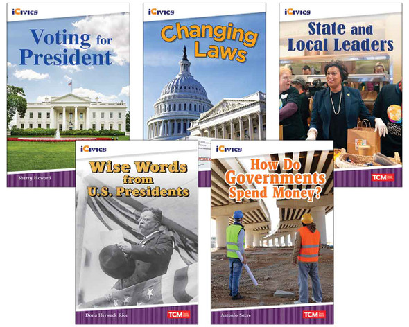 iCivics Grade 4: Leadership & Responsibility 5-Book Set,  (Paperback)