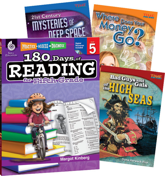 Learn-at-Home Reading: Bundle Grade 5: 4-Book Set,  (Multi-item Shrinkwrapped)