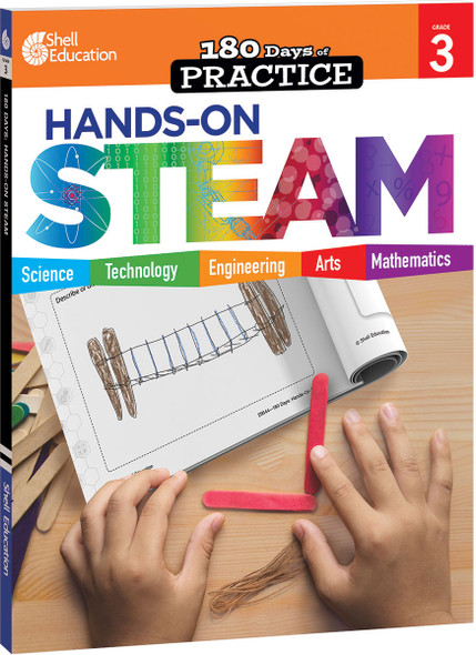 180 Days: Hands-On STEAM for Grade 3, Practice, Assess, Diagnose (Paperback)