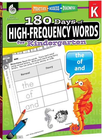 180 Days: High-Frequency Words for Kindergarten, Practice, Assess, Diagnose (Paperback)