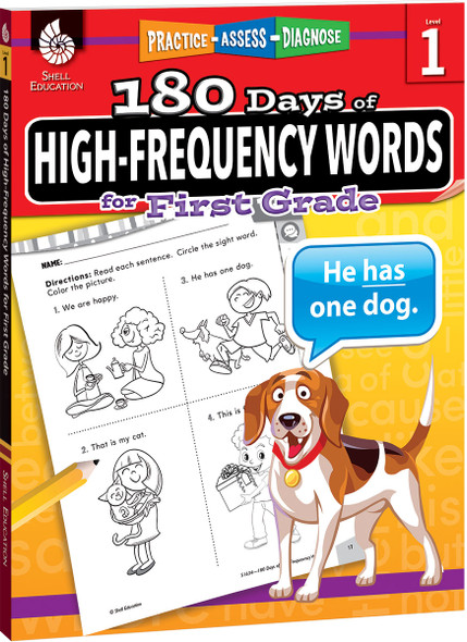 180 Days: High-Frequency Words for First Grade, Practice, Assess, Diagnose (Paperback)
