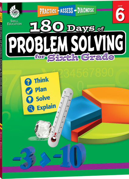 180 Days: Problem Solving for Sixth Grade, Practice, Assess, Diagnose (Paperback)
